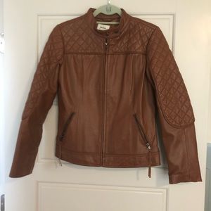Neiman Marcus Brown Leather Jacket